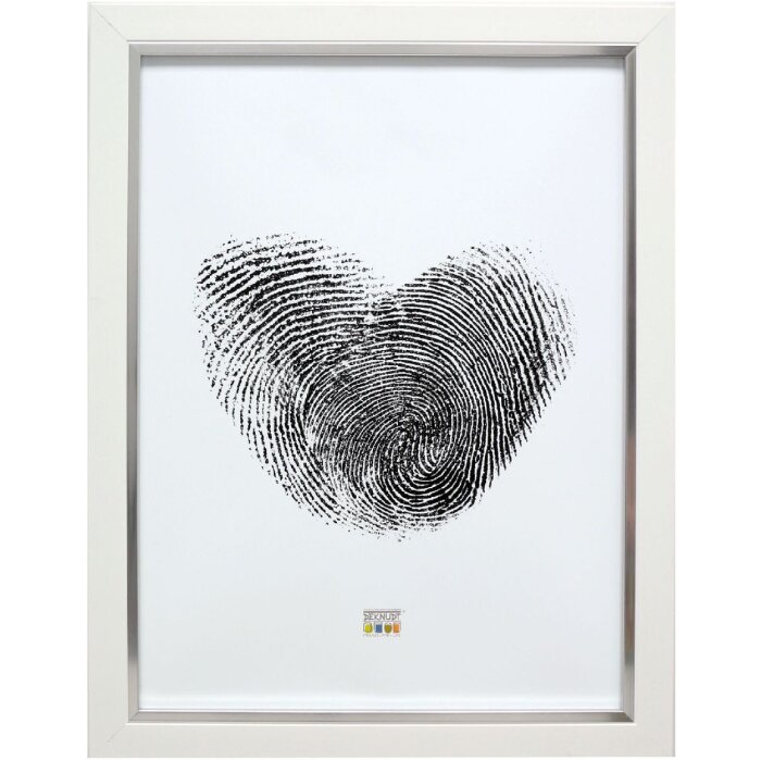Deknudt S45VK1 Bilderrahmen Weiß Silber 29,7x42 cm Kunststoff Klarglas