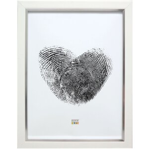 Deknudt S45VK1 Bilderrahmen Weiß Silber 29,7x42 cm Kunststoff Klarglas
