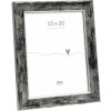 Deknudt S45YE2 Holzrahmen Schwarz Silberkante 15x20cm