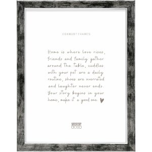 Deknudt S45YE2 Holzrahmen Schwarz Silberkante 18x24 cm