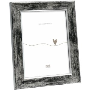 Deknudt S45YE2 Holzrahmen Schwarz Silberkante 20x25 cm