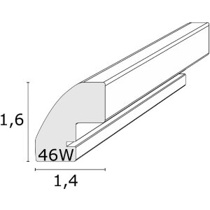 Deknudt S46WG4 Rahmen Natur Weiß Passepartout 15x20cm