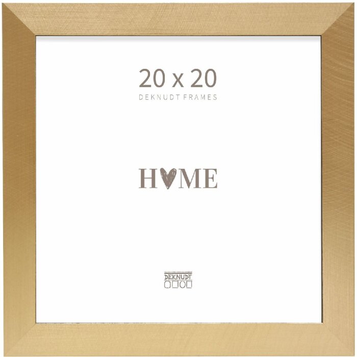 Deknudt S47BB2 Bilderrahmen Gold/Schwarz Kante 20x20cm Kunststoff