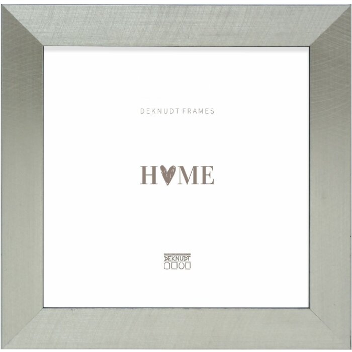 Фоторамка Deknudt S47BE2 цвет серебро/черный кант 30x30 см