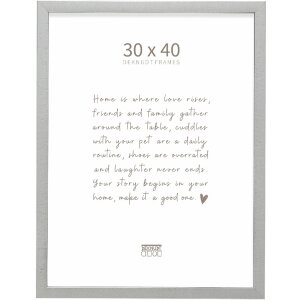 Deknudt S47EE2 Bilderrahmen Silber Schwarz 30x40 cm