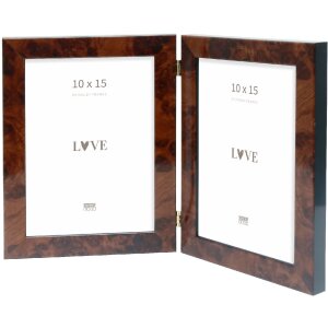 Deknudt S47EG1 Doppelrahmen Wurzelholz Vertikal 10x15 cm