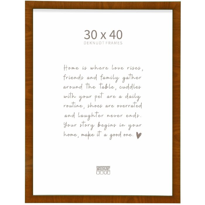 Deknudt S47EG3 Fotorahmen Wurzelholz Schwarz 30x40 cm