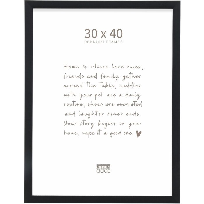 Deknudt S47EK2 Bilderrahmen Schwarz 30x40 cm Kunststoff