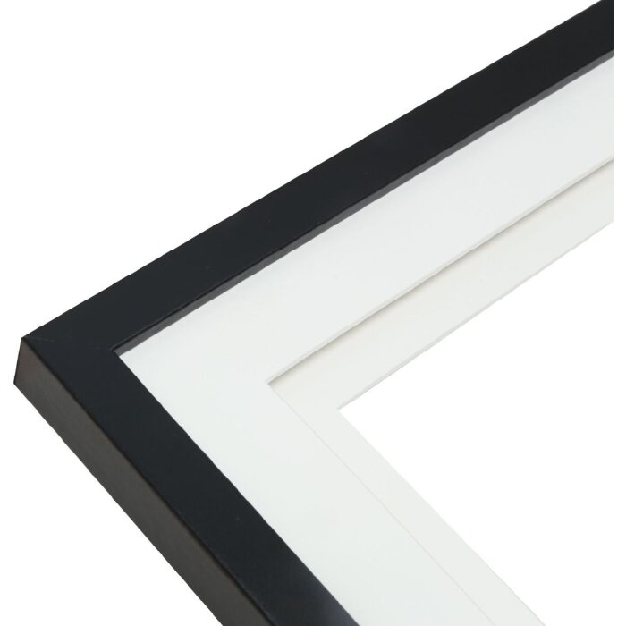 Фоторамка Deknudt S65KK2 черная двойная passe-partout 2 фото 10x15 см