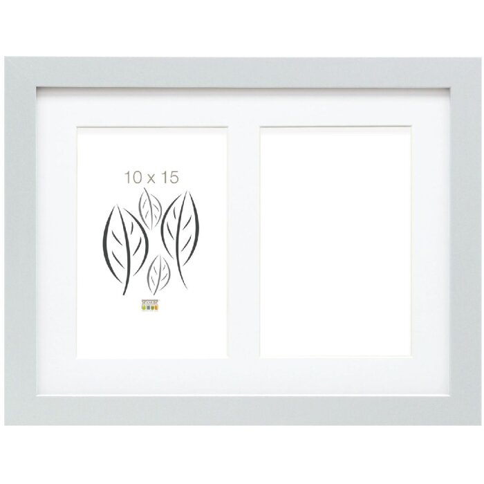 Deknudt S66KD1 рамка серебряная дерево цвет passe-partout 2 фотографии 10x15 см