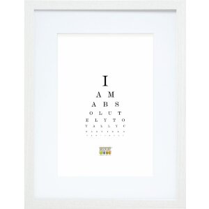 Deknudt S66KF1 Bilderrahmen Weiß mit Passepartout 10x15 cm