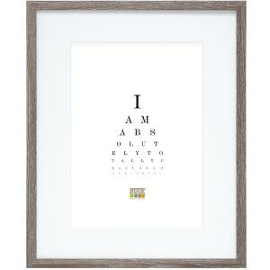 Deknudt S66KH3 Bilderrahmen Eichenfarbe Grau Weißes Passepartout 10x15 cm