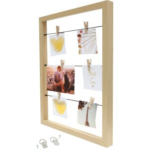 Deknudt S68VA3 Memotafel naturfarbe Wäscheklammern...