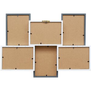 Deknudt S68VC9 Рамка для галереи 6 фотографий 15x20 см белый/серый