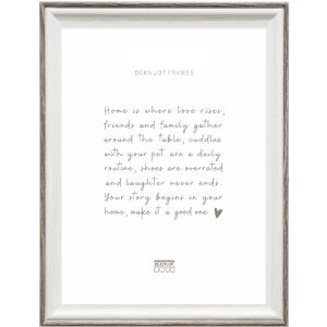 Deknudt S68VG2 Bilderrahmen Weiß Braun-graue Kante 10x15 cm