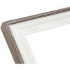 Deknudt S68VG2 Bilderrahmen Weiß Braun-graue Kante 10x15 cm