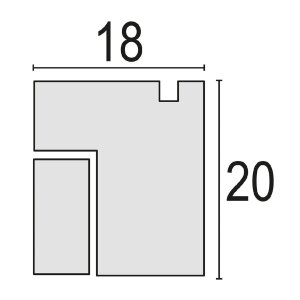 ZEP Bilderrahmen Roma Floatglas und Passepartout 15x20 cm bis 20x30 cm