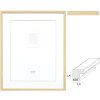 Deknudt S43AH1 Bilderrahmen Naturholzfarbe mit Passepartout 15x20 cm bis 40x50 cm