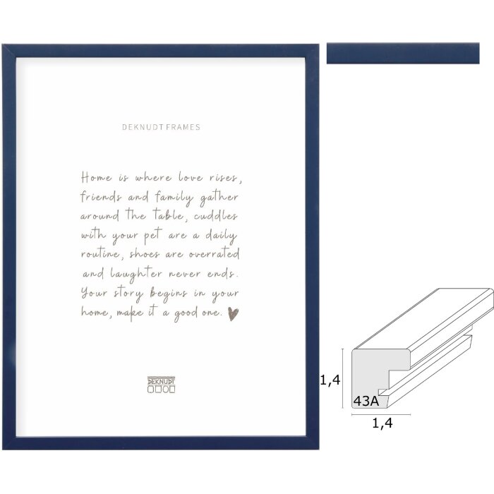 Deknudt Rahmen S43AM6 blau 10x15cm bis 30x40cm