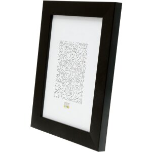Deknudt S47BK2 Rahmen Schwarz 10x15 cm bis 50x70 cm Kunststoff Blockprofil