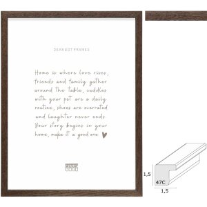 Фоторамка Deknudt S47CJ3 из массива темного дуба от 10x15...