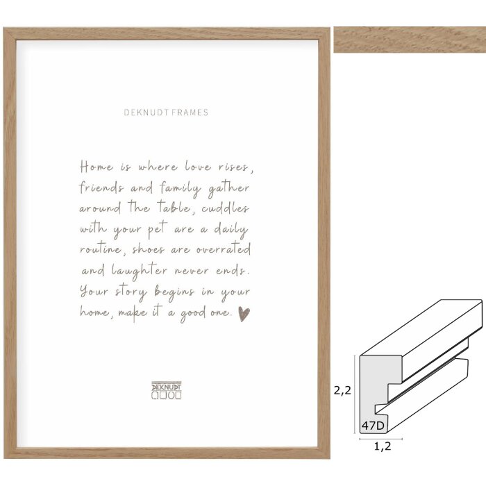 Фоторамка Deknudt S47DJ1 дуб 10x15 см - 50x70 см