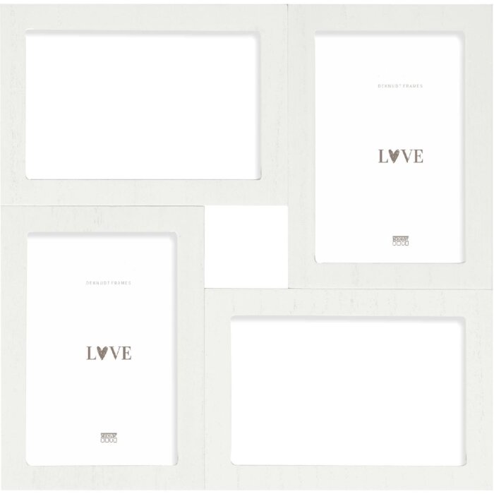 Deknudt S68UC1 рамка настенная белая 13x18 см для 4 фотографий