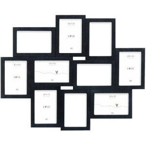 Deknudt S68UC2 Рамка настенная черная для 10 фотографий...