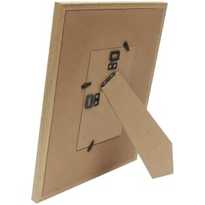 Deknudt S68UE3 Bilderrahmen Naturholz/Beige Leinen 10x15 cm