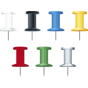 Булавки для пинборда Exacompta в блистерной упаковке 25 штук