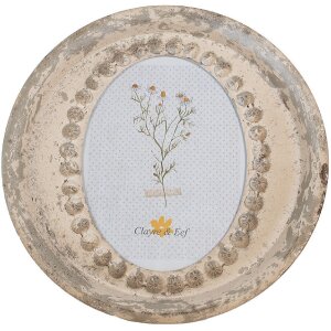 Clayre & Eef Bilderrahmen 18x24 cm Beige Eisen Glas...