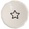 Clayre & Eef 65287 Türknopf Stern Weiß Keramik Ø 4x3/6 cm