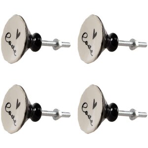 Clayre & Eef 65289 Türknopf Love Weiß...