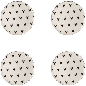 Clayre & Eef 65290 Türknopf Weiß Schwarz...