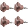 Clayre & Eef 65295 Türknopf Stern Taupe Ø 4x3/6 cm