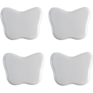 Clayre & Eef 65300 Türknopf Porzellan Weiß...