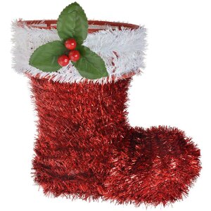 Clayre & Eef 65476 Weihnachtsdeko Stiefel Rot...