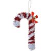 Clayre & Eef 65479 Weihnachtsdekoration Anhänger Zuckerstange 9x2x16 cm rot-weiß