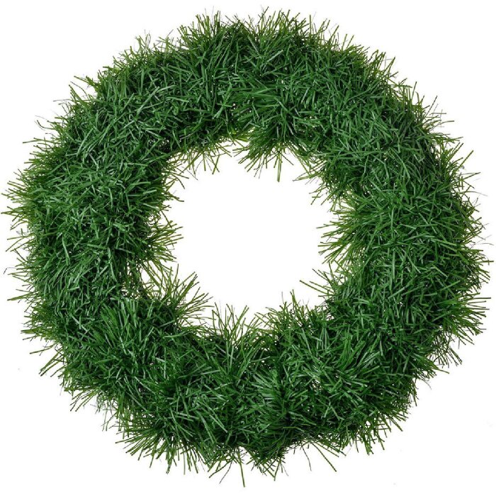 Clayre & Eef 65508S Dekoration Kranz Weihnachten Ø 28x4 cm Grün