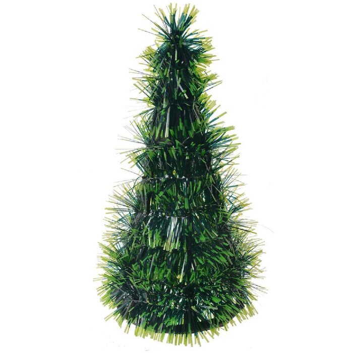 Clayre & Eef 65542S Weihnachtsbaum Dekoration Ø 12x25 cm Grün