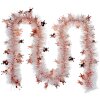 Clayre & Eef 65559 Weihnachtsgirlande Dekoration Weiß Kupfer 200 cm