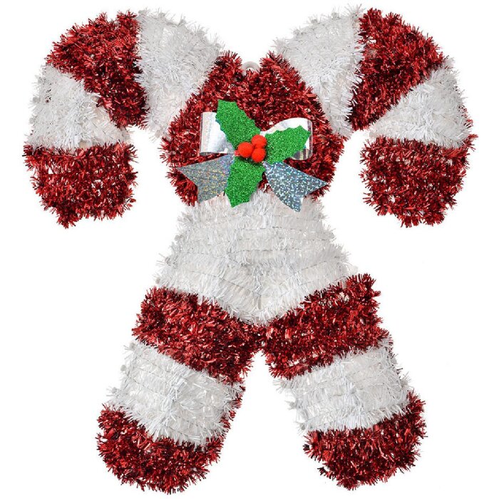 Clayre & Eef 65565 Weihnachtsdekoration Zuckerstangen 32x3x36 cm