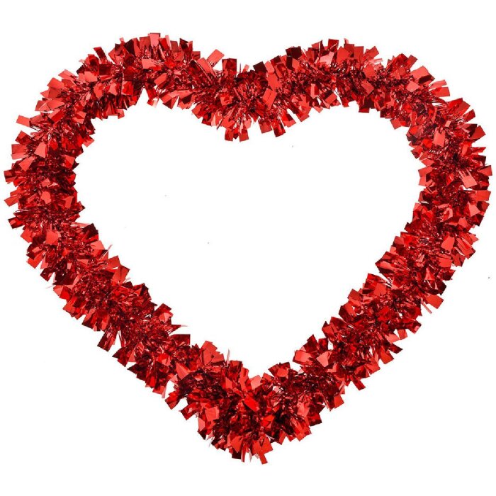 Clayre & Eef 65566 Украшение Сердце красное 30x27x1 см