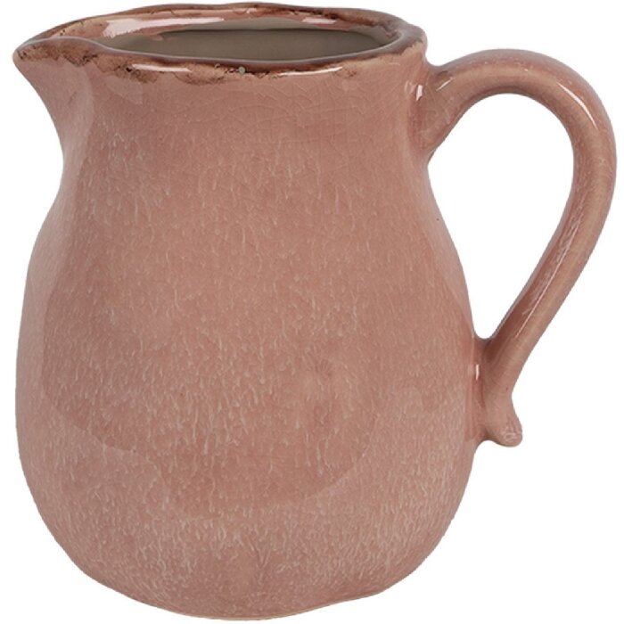 Clayre & Eef 6CE1713P Dekoration Kanne Rosa 17x13x15 cm