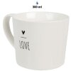 Clayre & Eef 6CEMU0147 Becher LOVE weiß 275 ml