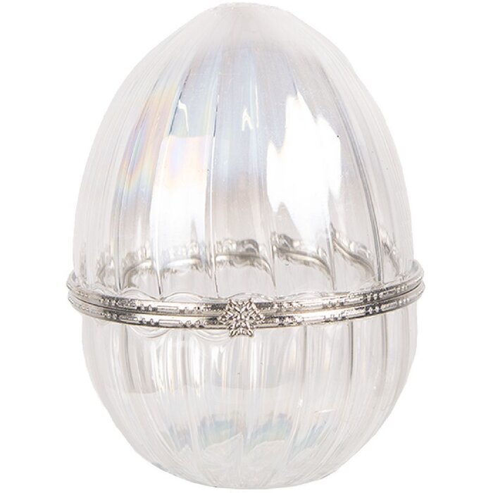 Clayre & Eef 6GL4475 Vorratsglas mit Deckel transparent Ø 8x10 cm