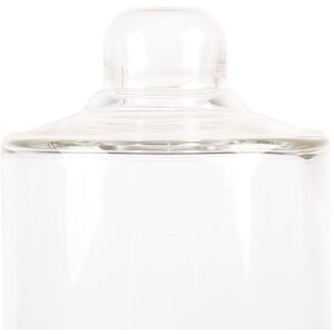 Clayre & Eef 6GL4483 Glasglocke Glas Holzboden Ø 13x18 cm