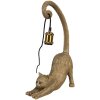 Clayre & Eef 6LMP788 Tischlampe Katze Gold 31x17x49 cm E27/max 1x60W