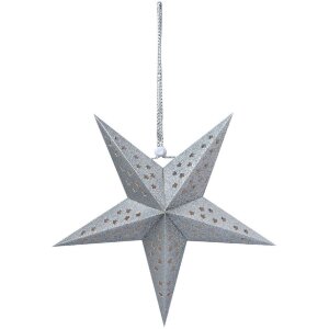 Clayre & Eef 6PA0512SZI Dekoration Stern Silber...