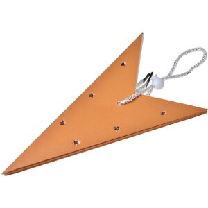 Clayre & Eef 6PA0513M Dekoration Stern Orange 45x15x45 cm